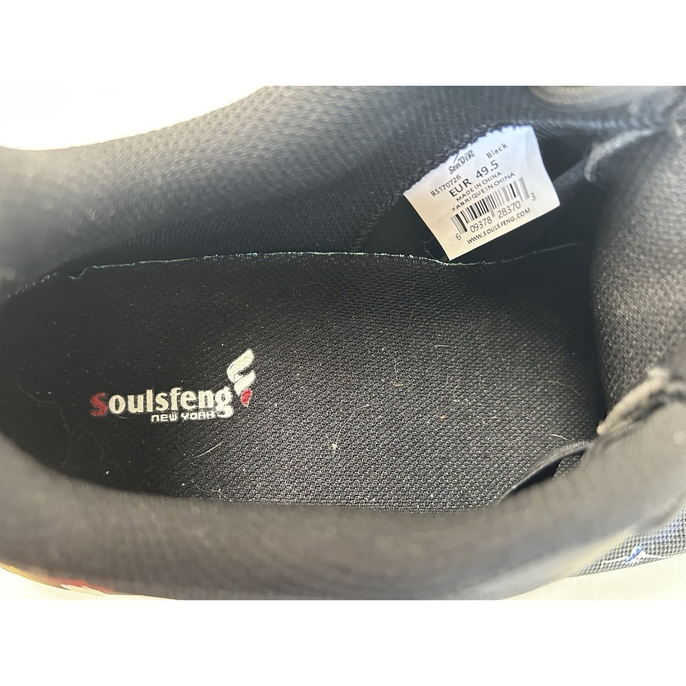 Soulsfeng Sneakers Running Shoes Men's Sz 15.5 Black Olympic Spray Paint Splash - Picture 11 of 16